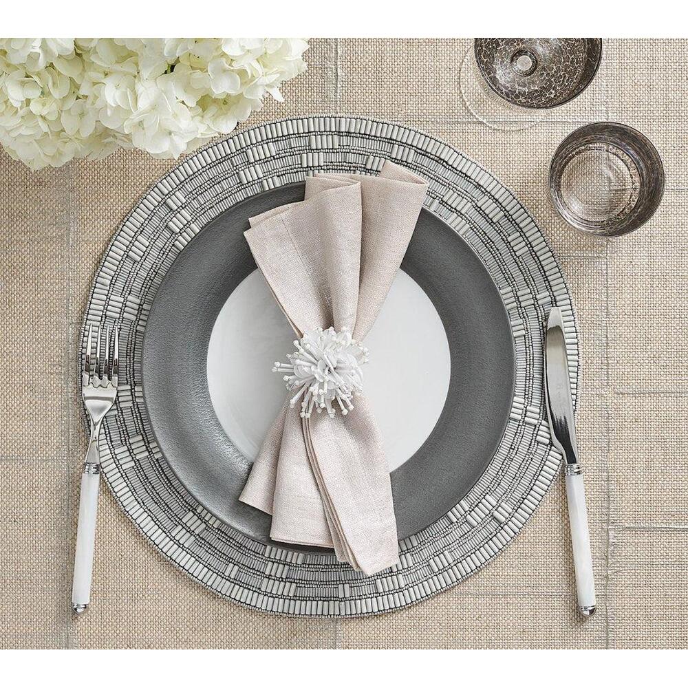 Matrix Placemat in Gray - Set of 2 by Kim Seybert 2