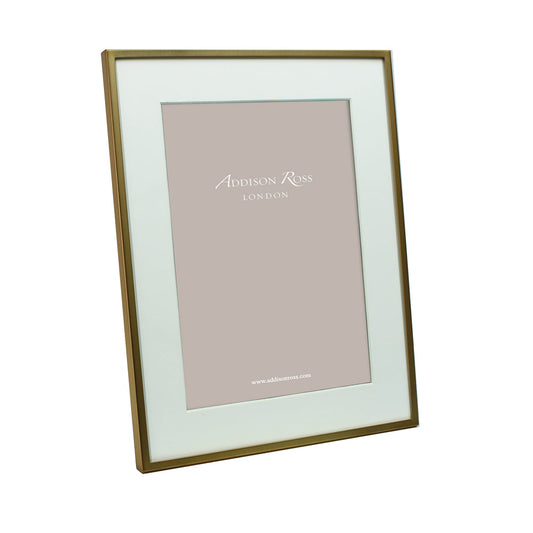 Matte Gold Photo Frame with Mount by Addison Ross