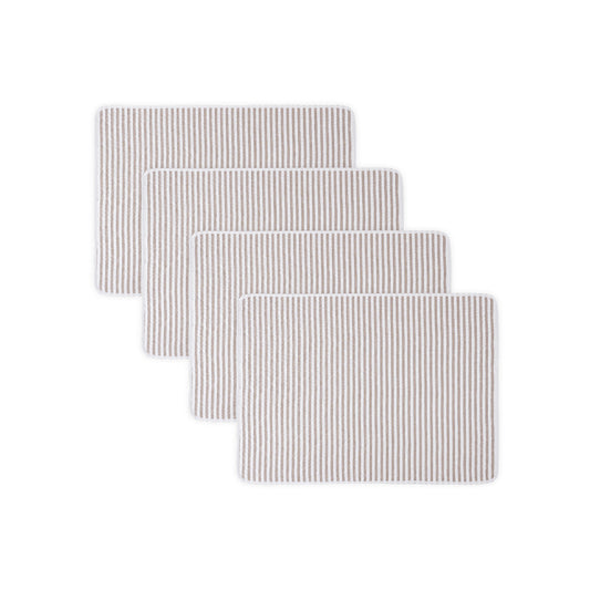 Matteo Quilted Placemat set of 4 Bark 