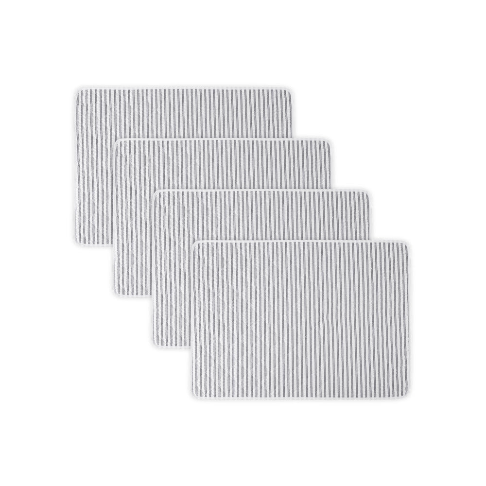 Matteo Quilted Placemat set of 4 Deep Navy 