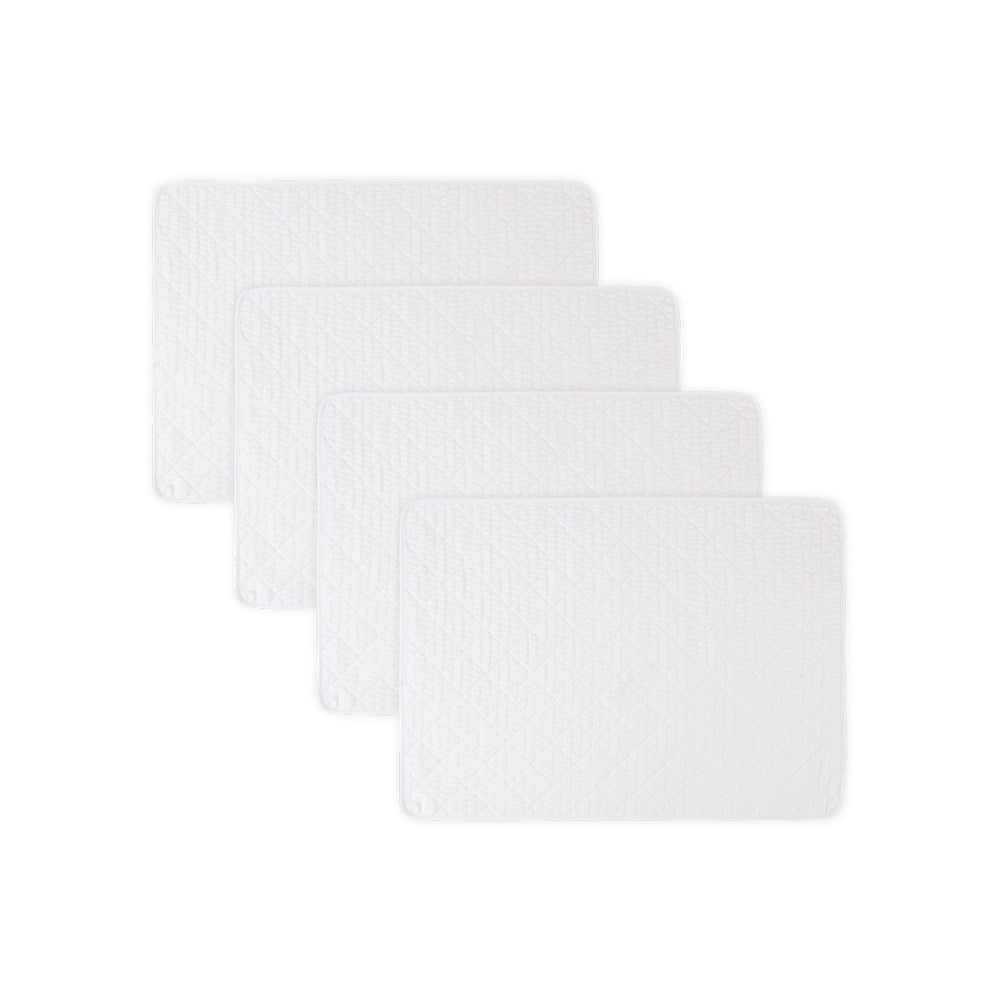 Matteo Quilted Placemat set of 4 White 