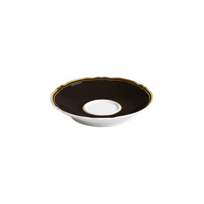 Mazurka Gold with Black Background Tea Saucer by Raynaud 1