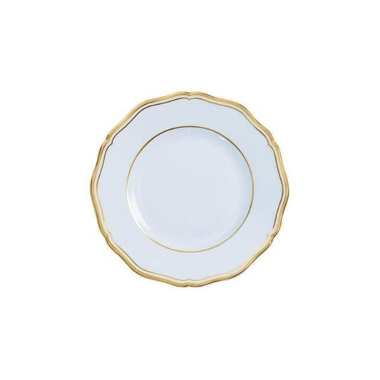 Mazurka Gold with Blue Grey Background Bread & Butter Plate by Raynaud 