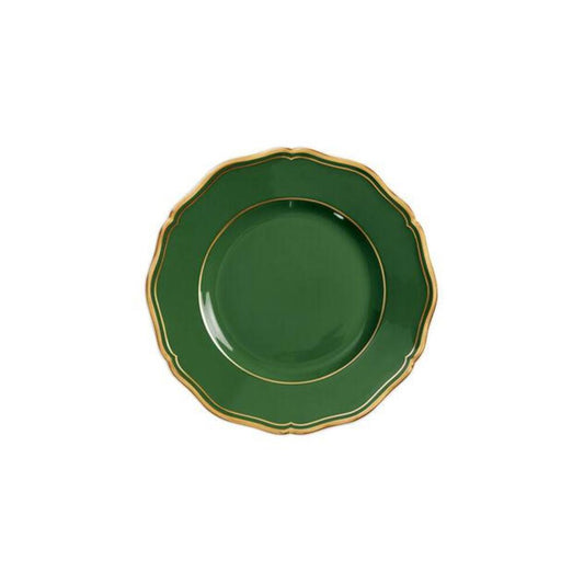 Mazurka Gold with Green Background Bread & Butter Plate by Raynaud 