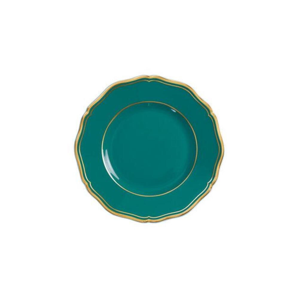 Mazurka Gold with Turquoise Background Bread & Butter Plate by Raynaud 