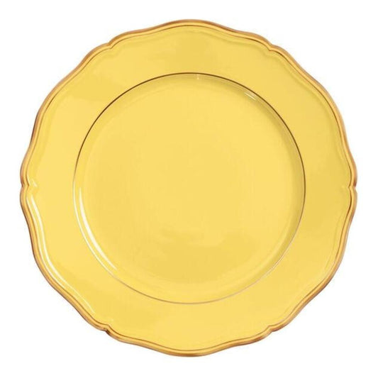 Mazurka Gold with Yellow Background Buffet Plate by Raynaud 