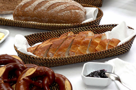 Medium Oval Bread Basket with Caterpillar by Calaisio 1