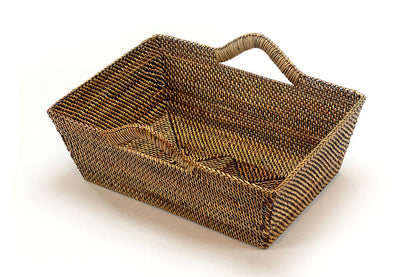 Medium Rectangular Bread Basket with Handles by Calaisio 
