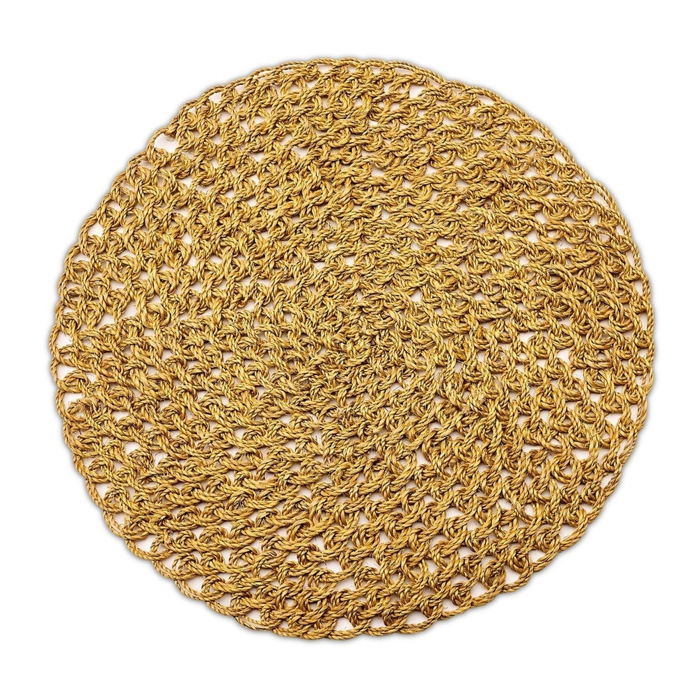 Metallic Abaca Placemat Gold by Deborah Rhodes 