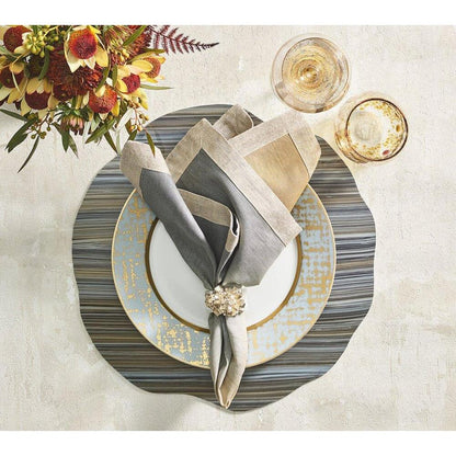 Mica Placemat - Set of 4 Beige, Taupe & Gray by Kim Seybert 1