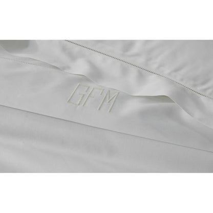 Milano Hemstitch Flat Sheet Dove 8