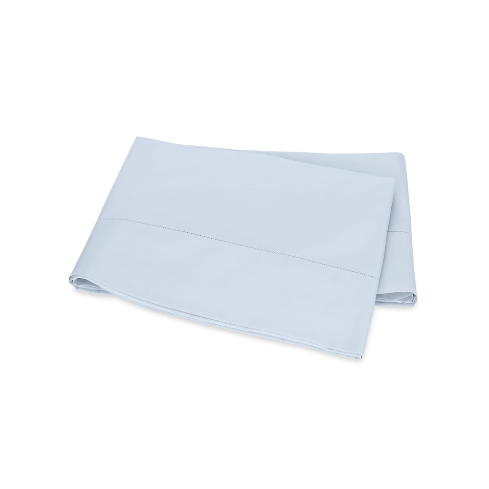 Milano Hemstitch Flat Sheet Sky 