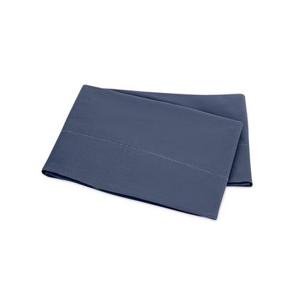 Milano Hemstitch Flat Sheet Steel Blue 
