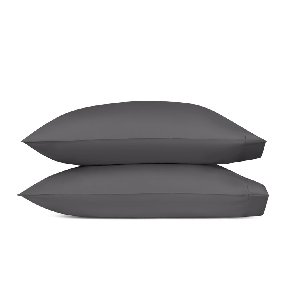 Milano Hemstitch Pillowcase Pair Carbon 