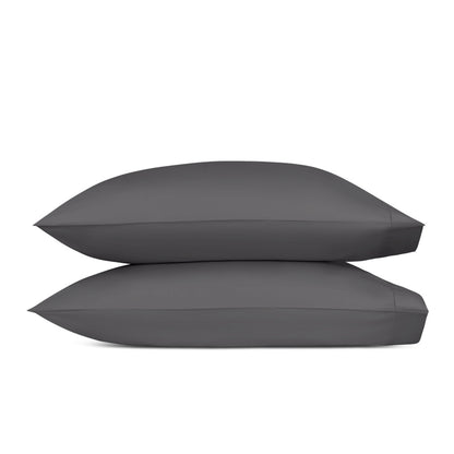 Milano Hemstitch Pillowcase Pair Carbon 