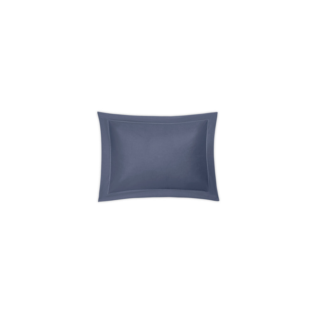 Milano Hemstitch Sham Steel Blue Boudoir 