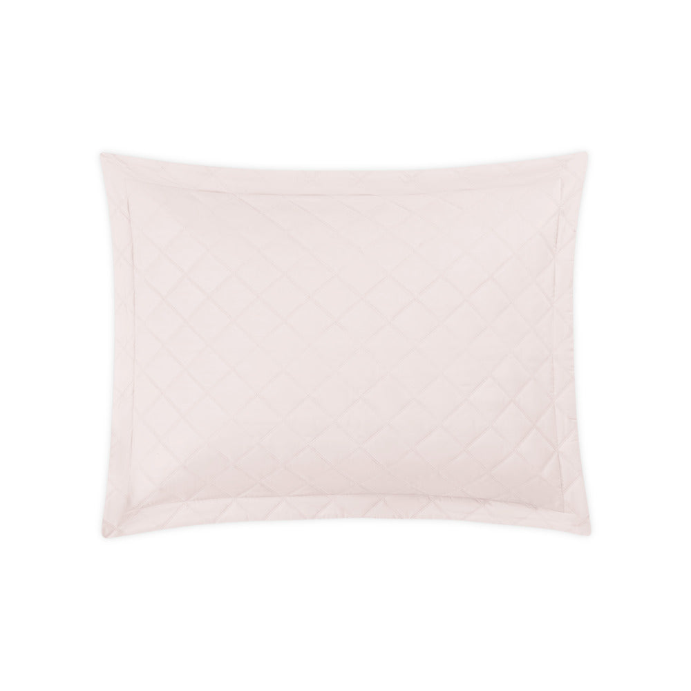 Milano Quilt Sham Blush Quilted Standard 