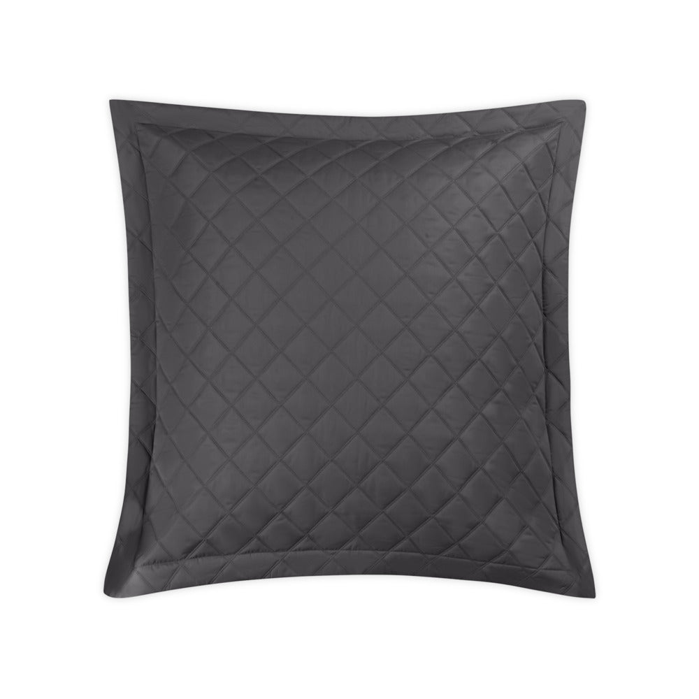 Milano Quilt Sham Carbon Quilted Euro 
