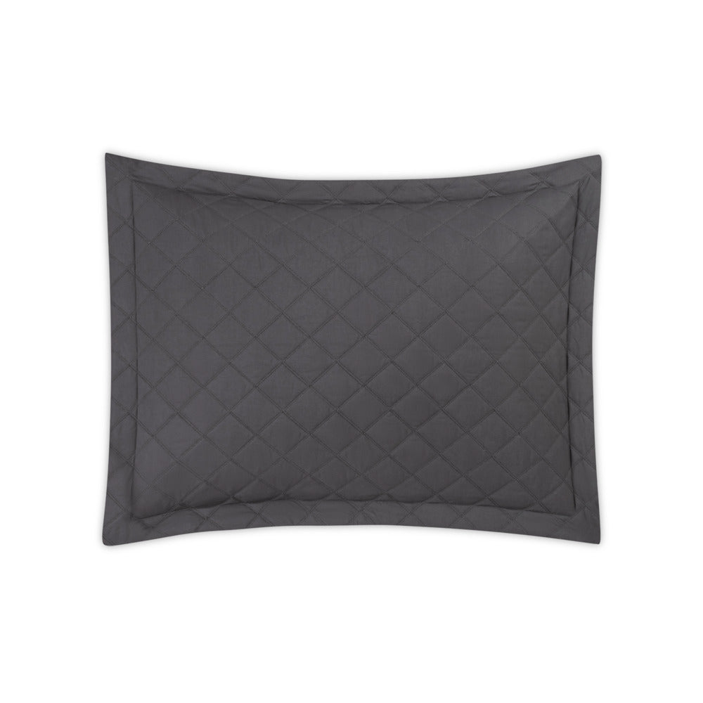 Milano Quilt Sham Carbon Quilted Standard 