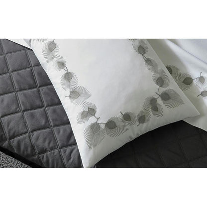 Milano Quilt Sham Dove Quilted Standard 10