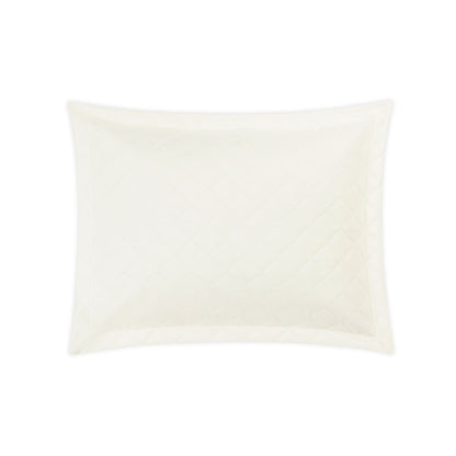 Milano Quilt Sham Ivory Quilted Standard 
