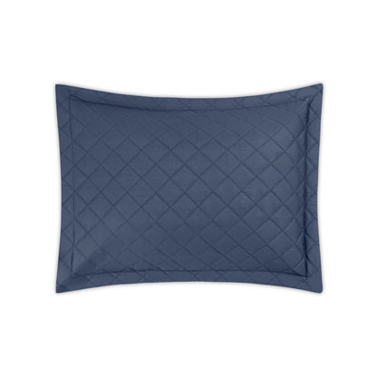 Milano Quilt Sham Steel Blue Quilted Standard 
