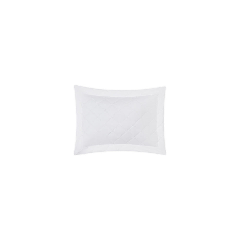 Milano Quilt Sham White Quilted Boudoir 