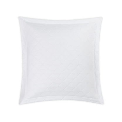 Milano Quilt Sham White Quilted Euro 