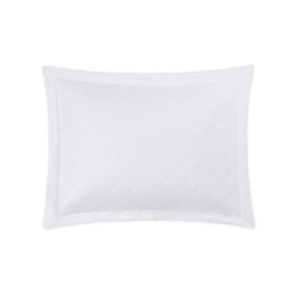 Milano Quilt Sham White Quilted Standard 
