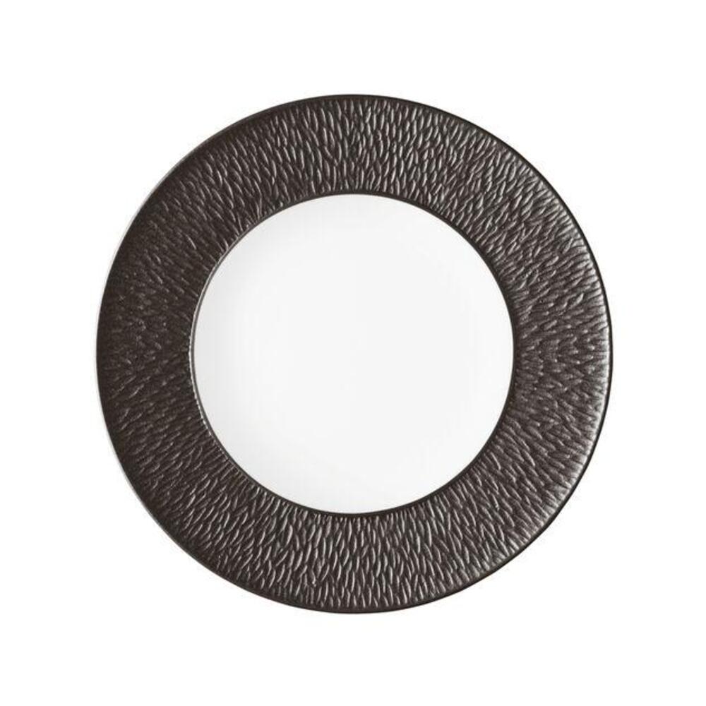 Mineral Irise Black Dessert Plate by Raynaud 