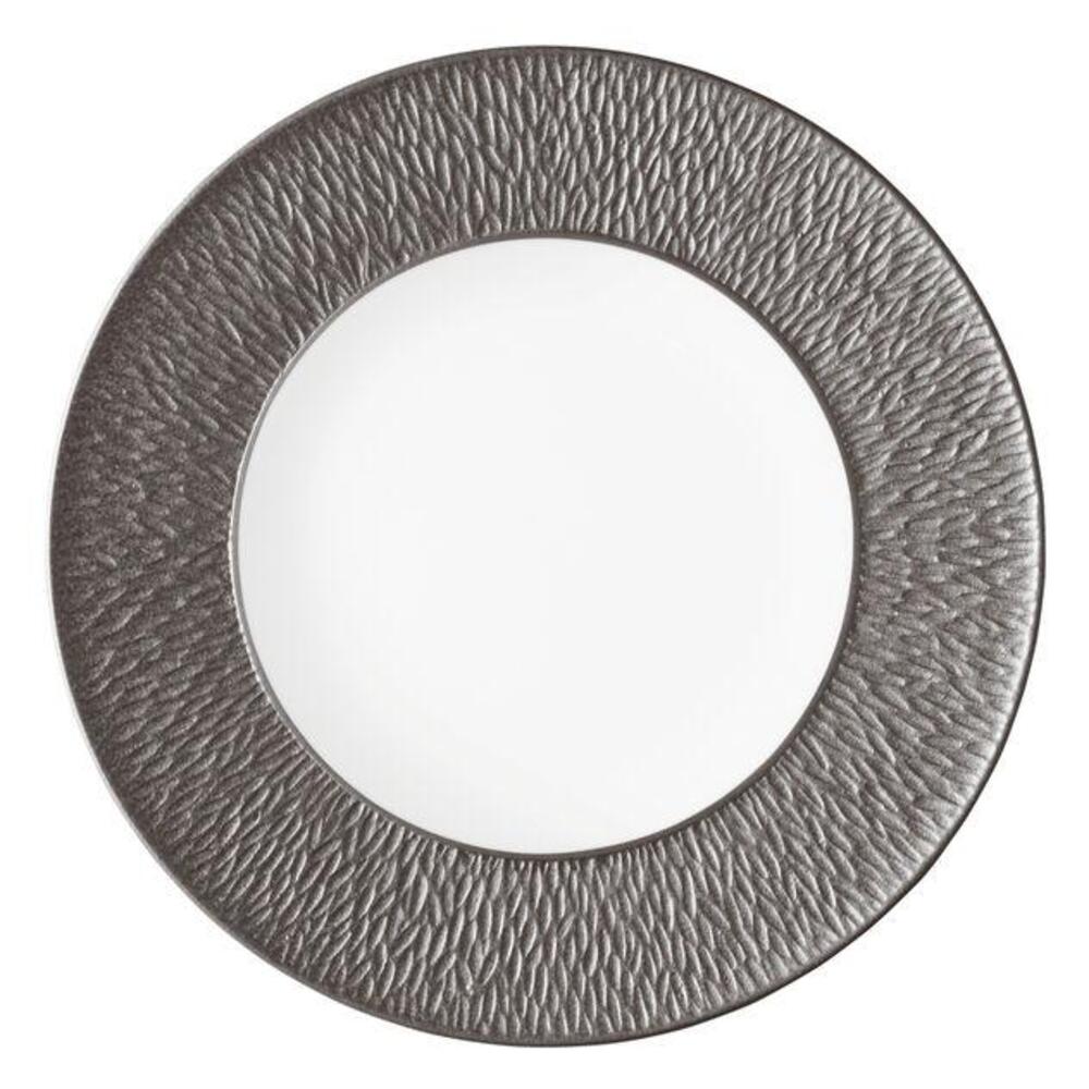 Mineral Irise Dark Grey Buffet Plate by Raynaud 