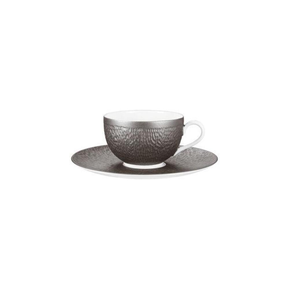 Mineral Irise Dark Grey Tea Saucer by Raynaud 1