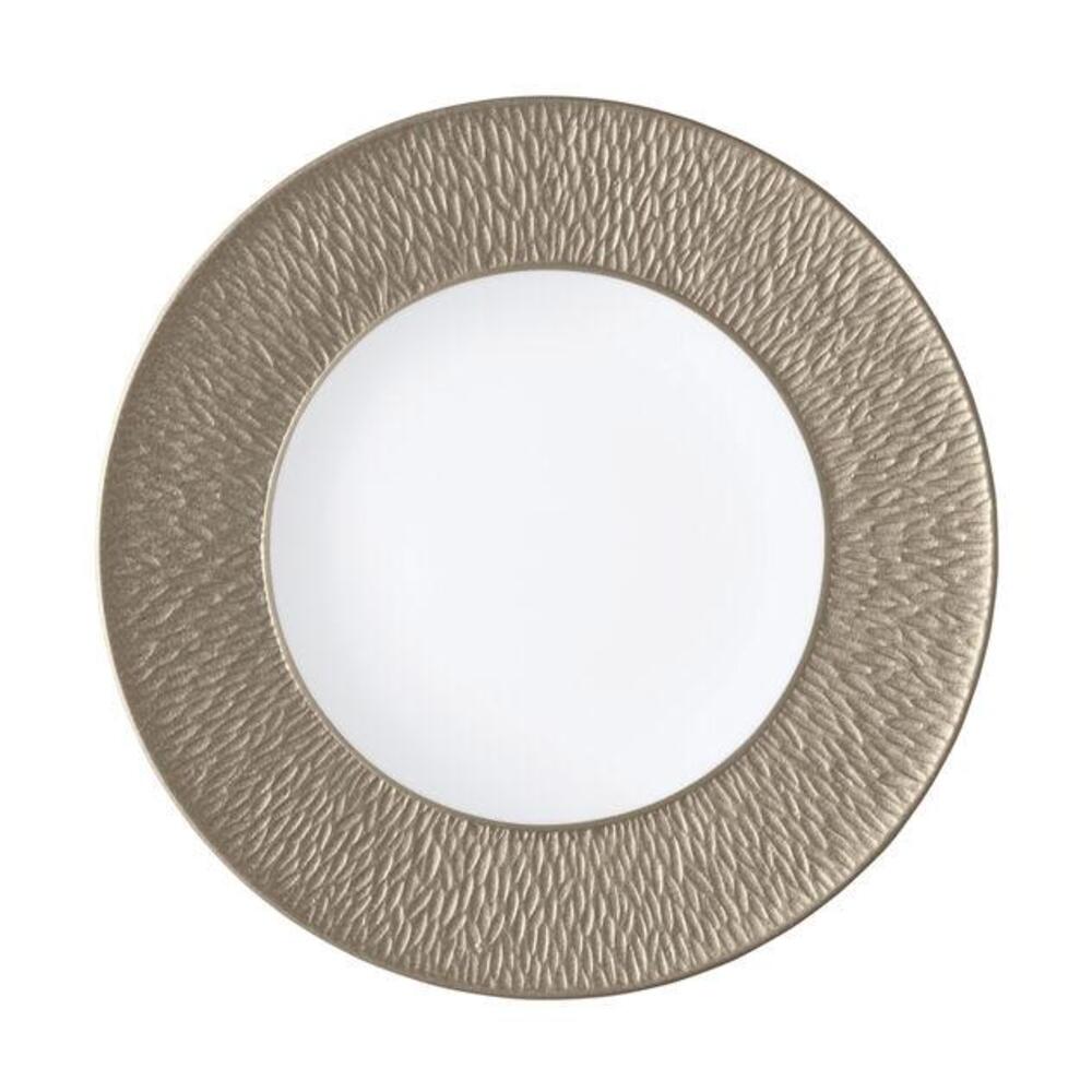 Mineral Irise Warm Grey 11.5" Dia Dinner Plate by Raynaud 