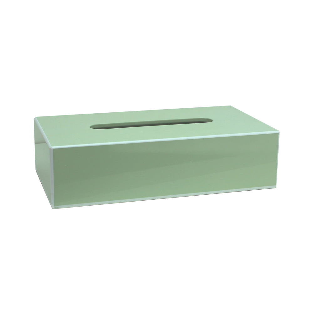 Mint Rectangular Tissue Box 10"x4" by Addison Ross