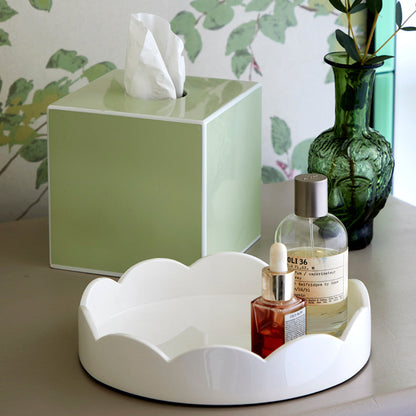 Mint Square Tissue Box 5.5"x5.5" by Addison Ross Additional Image-2