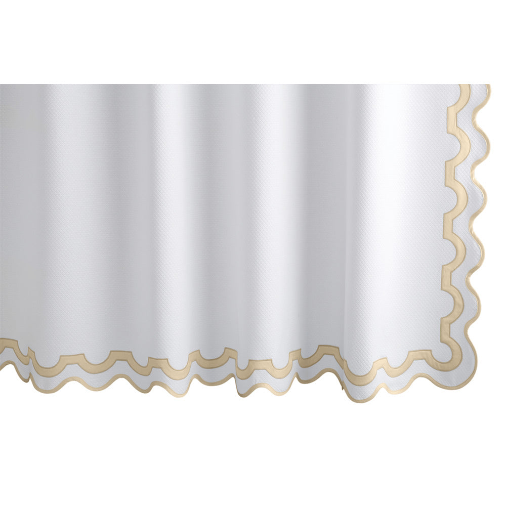 Mirasol 72" W x 72" L Shower Curtain Champagne 