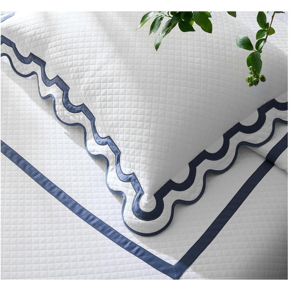 Mirasol Matelasse Coverlet Azure 4