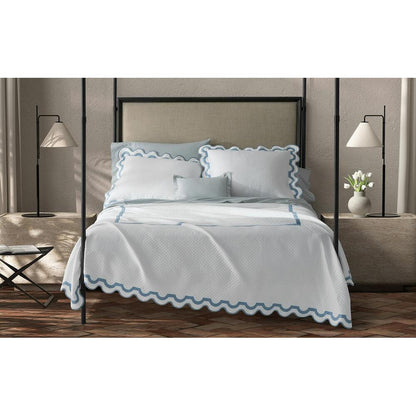 Mirasol Matelasse Coverlet Azure 5