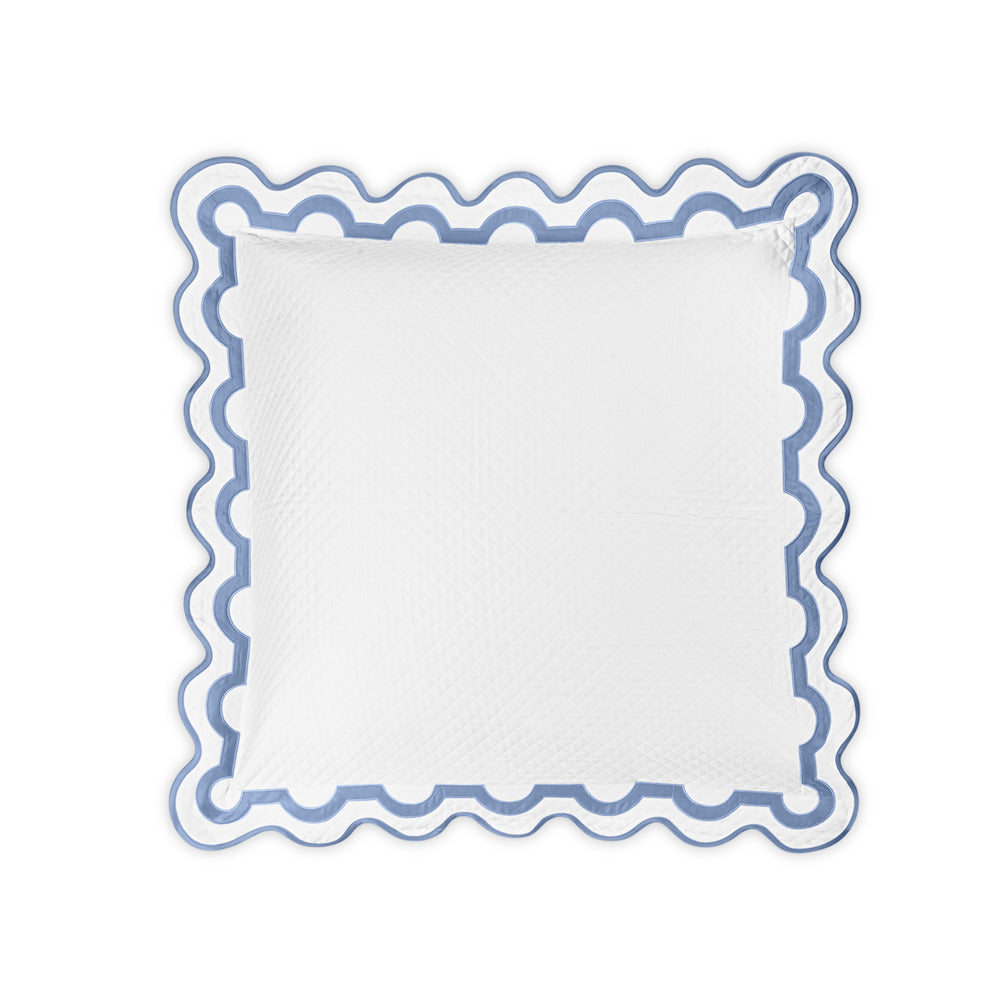 Mirasol Matelasse Sham Azure Euro 