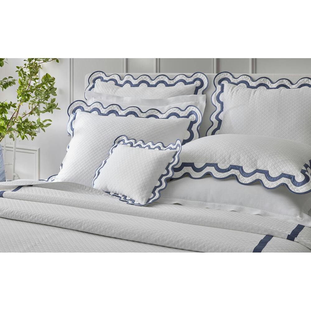 Mirasol Matelasse Sham Azure Standard 6