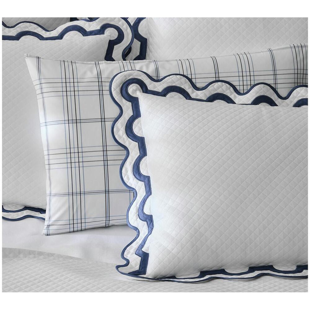 Mirasol Matelasse Sham Azure Standard 7