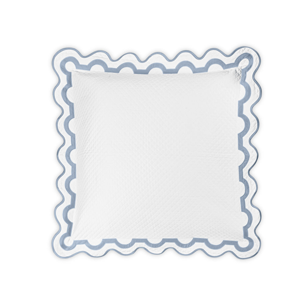 Mirasol Matelasse Sham Hazy Blue Euro 