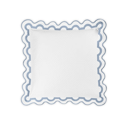 Mirasol Matelasse Sham Hazy Blue Euro 