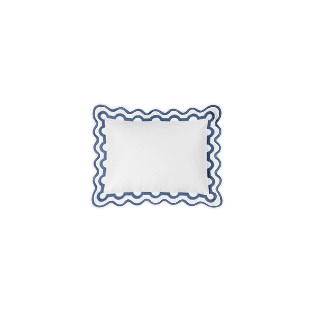 Mirasol Matelasse Sham Steel Blue Boudoir 