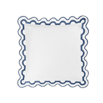 Mirasol Matelasse Sham Steel Blue Euro 