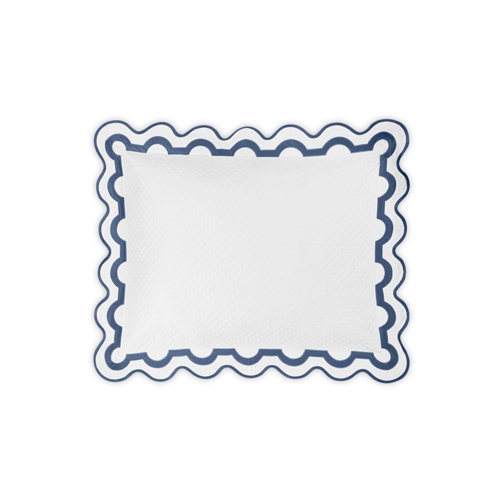 Mirasol Matelasse Sham Steel Blue Standard 