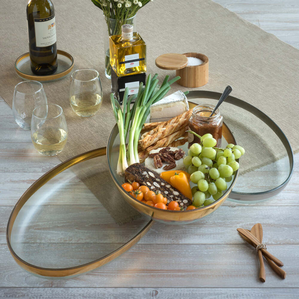 Mod Large Oval Platter by Annieglass Additional Image -2