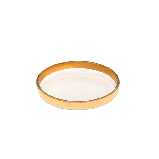 Mod Small Round Plate by Annieglass 