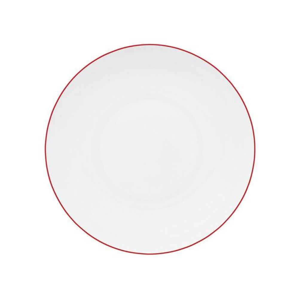 Monceau Red Soup Plate by Raynaud 