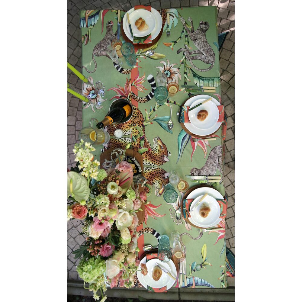 Monkey Paradise Tablecloth - Cotton - Delta - Large by Ngala Trading Company Additional Image - 4